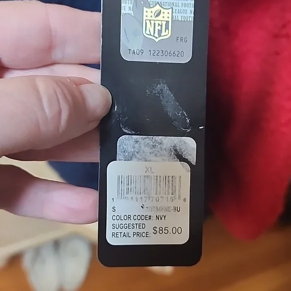 New England Patriots Sherpa Hoodie - Red and Navy size XL - Picture 6 of 6